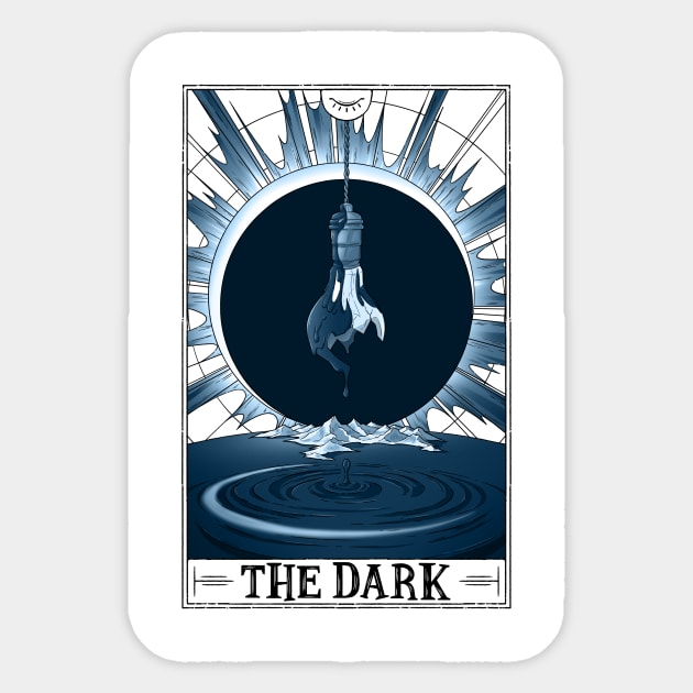 The Dark Tarotesque (light) Sticker by Rusty Quill